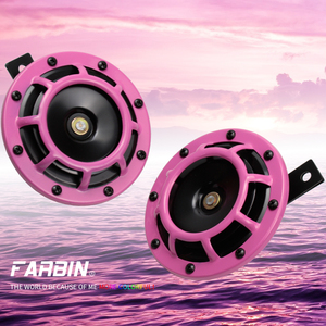 F-FARBIN fort Horn 12V grille de corne de voiture electrique High Bass Metal Kit tweeter Bass double corne - Product Image 1