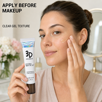 Prebase de Maquillaje en Gel Transparente 3D SEVEN GIRL, Extra Mate, Control de Grasa 24H, Impermeable, Disimula Poros, en Tubo