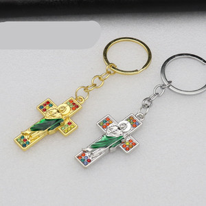 Llavero Religioso de <span class=keywords><strong>Santiago</strong></span> de la Comunión de <span class=keywords><strong>Santiago</strong></span>, Llavero Católico de Esmalte con Pedrería, Regalo de Recuerdo para Peregrinos del Camino de <span class=keywords><strong>Santiago</strong></span>, Venta al por Mayor - Product Image 6