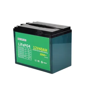 12 וולט 40 Amp עמוק מחזור סוללות 12 V 40Ah עמוק מחזור גולף רכב סוללה עבור RV קרוון קמפינג