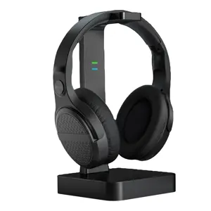 2.4G BLACK Breathing Effect Water Proof Best Stereo A Over Head Gaming Headset Wireless TV Headphones 1 buyer