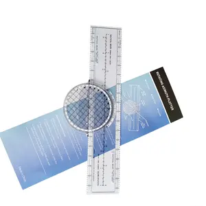 תלמיד פלסטיק בתכנון מדויק שליט מייל ימי סולם מסתובב מד זווית Pj-1 טיסה פלוטר - Product Image 1