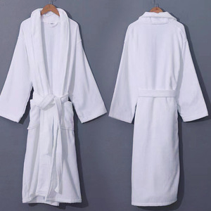 Accappatoio da Bagno di Lusso Personalizzato con Logo Bianco in Spugna per Hotel <span class=keywords><strong>Pigiama</strong></span> <span class=keywords><strong>Peluche</strong></span> Spa per Donne - Product Image 3