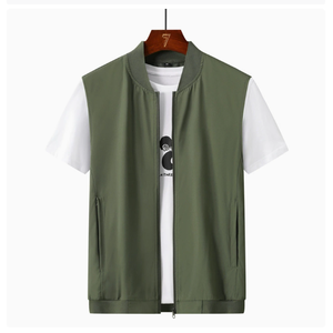 Gilet Estivo da Uomo <span class=keywords><strong>Taglie</strong></span> <span class=keywords><strong>Forti</strong></span>, Sottile ed Elastico, con Scollo a V e Chiusura a Cerniera, Antipiega, in Poliestere, Multitasche, Casual, Senza Maniche - Product Image 5