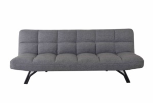 Nisco Modern Convertible <strong>Futon</strong> Sofa Bed with Upholstery Fabric &amp; Metal Legs, Sofa Bed
