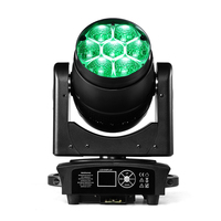 LEAHUA 300W RGBW Professioneller Wash-Effekt 7*40W RGBW LED Zoom Wash Moving Head Scheinwerfer mit DMX für Party, Hochzeit, DJ, Disco, Club