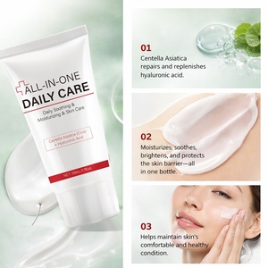 <span class=keywords><strong>Crème</strong></span> Visage Hydratante Réparatrice Éclaircissante à l'<span class=keywords><strong>Acide</strong></span> <span class=keywords><strong>Hyaluronique</strong></span>, Niacinamide et Centella Asiatica Marque Blanche - Product Image 4