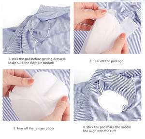 Protège-aisselles jetables auto-adhésifs en tissu non tissé, absorbants la <span class=keywords><strong>transpiration</strong></span>, marque Lijin - Product Image 2