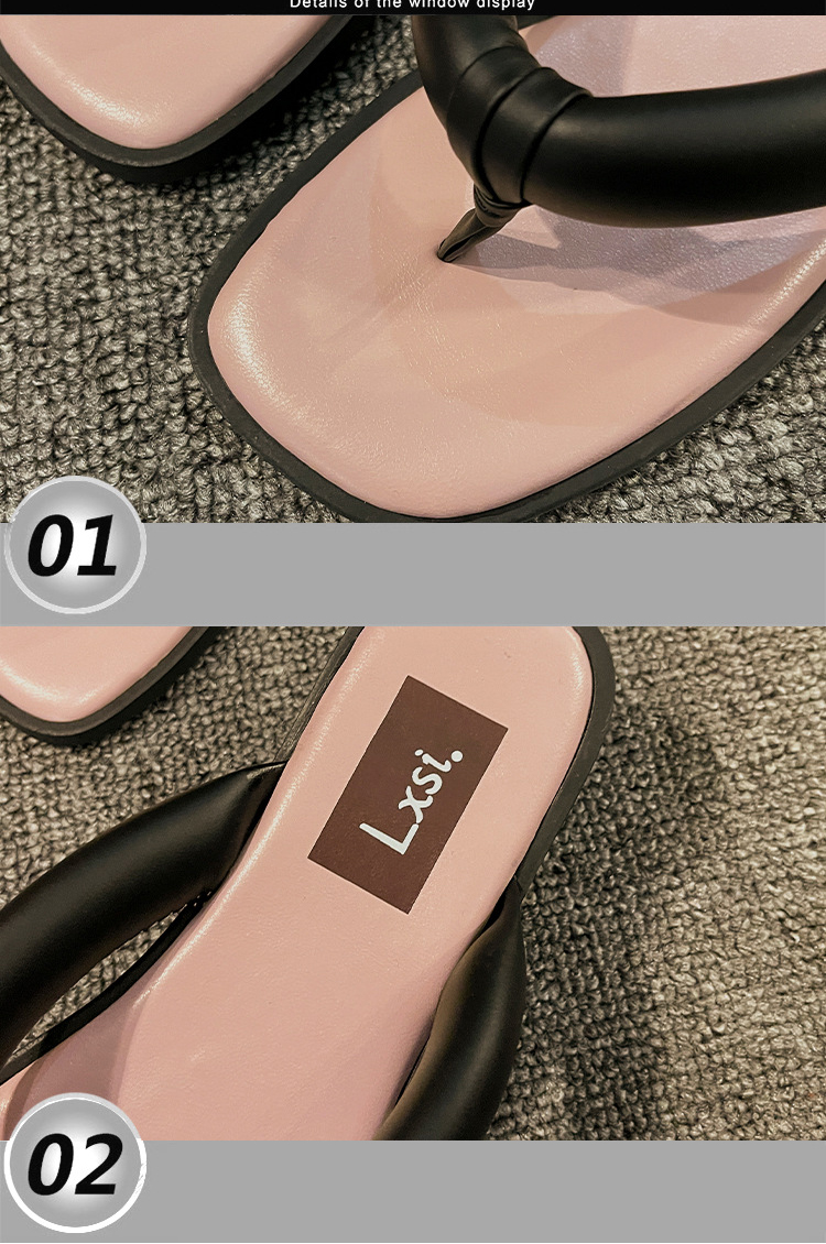 Summer Fashion PU Casual Flat Shoes Non-slip Slides Sandals Indoor Slippers for Women