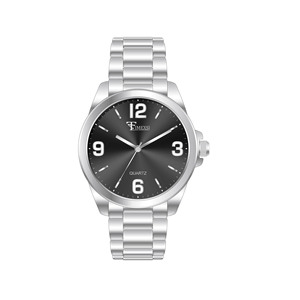 นาฬิกาแฟชั่นผู้ชายแอตลาสพร้อมสายโลหะผสม หน้าปัดกระจก ระบบควอตซ์ - Product Image 1