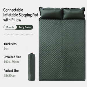Customizable Outdoor Inflatable Sleep Mat with Dot Pattern and Splice Sleep <strong>Matress</strong> for <strong>Camping</strong> and Hiking Rest - Product Image 3
