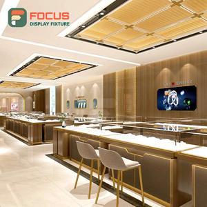 Vitrine de présentation de bijoux en bois avec éclairage LED de qualité supérieure, vitrine de luxe moderne haut de gamme - Product Image 5