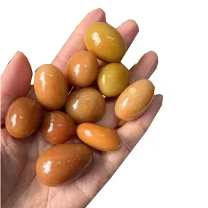 Oval shapes 20-30mm crystals healing gemstones gravel natural polished gemstone Yellow Aventurine Tumbled