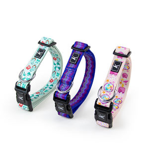 El mejor vendedor Kingspeed Factory Sea Summer <span class=keywords><strong>Collar</strong></span> de perro de lujo Tres tamaños <span class=keywords><strong>Collar</strong></span> de perro mascota ajustable Collares de cachorro con estampado colorido - Product Image 3