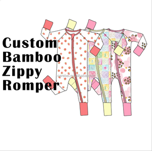 Pijamas de Bambú y Algodón Personalizados para Bebé, con Puños Plegables, Suaves y Neutros, Trajes de <span class=keywords><strong>Hospital</strong></span> para Prematuros, Ropa para Baby Shower - Product Image 1