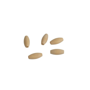 Perle ovale en bois Ilan 35x15 mm pour accessoires vestimentaires - Product Image 2