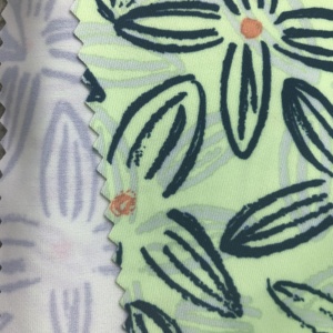 4-way Stretch 83% Polyester 17% Spandex Stretch Organic Printed Designer Swimwear <span class=keywords><strong>Fabric</strong></span> Wholesale