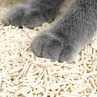 Litière pour chat en tofu végétal naturel fabriquée en Chine - 99% faible teneur en poussière - Sûre et hypoallergénique - Hautement absorbante - Écologique