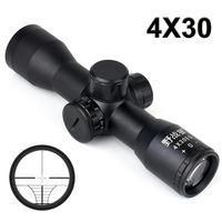 Optical Sight 4X30 Metal Red Green Cross Hair for Outdoor Hunting and Shooting Competitions Waterproof & Shockproof