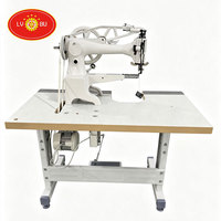 LVBU-2972 Machine à coudre pour la réparation de chaussures à bras long, de haute qualité, à aiguille simple, à lit cylindrique, manuelle et électrique double fonction