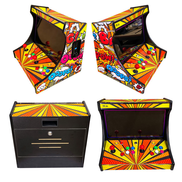 New Design Classic Retro Arcade Games Portable Indoor Coin Operated Mini Video Game Arcade Machine 19-Inch Bartop Cabinet