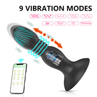Vibromasseur anal en silicone télécommandé, masseur de prostate, plug anal avec ventouse, godemiché, jouets sexuels pour hommes, masturbateur masculin