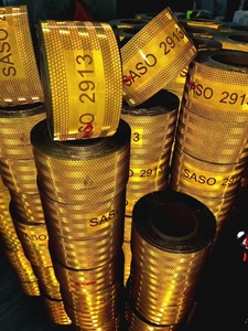 เทปสะท้อนแสงไมโครปริซึม PET กันน้ำ - สติกเกอร์เตือนภัยมาตรฐาน SASO 2913 สำหรับรถบรรทุก รถพ่วง จักรยาน เพื่อความปลอดภัย - Product Image 6