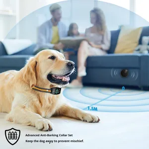 <span class=keywords><strong>Collier</strong></span> de dressage intelligent pour chien avec écran couleur - Contrôle par vibration, son et choc, 8 niveaux de sensibilité, étanche IPX7 - Product Image 5