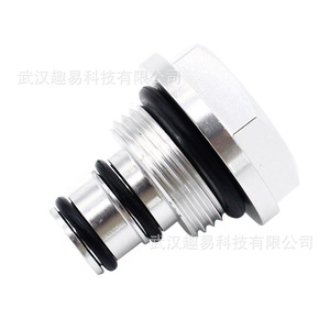 Aluminum <b>Replacement</b> <b>Plug</b> For Dodge Ram Turbocharger Solenoid Valve 02251S 02251B Silver Black New Part - Product Image 3
