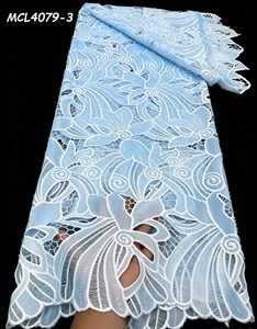Tissu Voile Suisse en Coton Brodé de Dubaï, Dentelle Suisse, Tulle, Tissu avec Bordure de Pierres, Coton Poli - Product Image 3