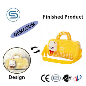 Mochila de Pelúcia com Criaturas Amigáveis como Pandas ou Cães para Brincadeiras Imaginativas e Passeios das Crianças - Product Image 1