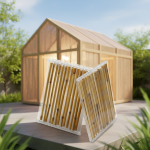 Panel <span class=keywords><strong>de</strong></span> Policarbonato con Estructura <span class=keywords><strong>de</strong></span> Láminas, Lámina <span class=keywords><strong>de</strong></span> PC <span class=keywords><strong>de</strong></span> Doble <span class=keywords><strong>Pared</strong></span> <span class=keywords><strong>de</strong></span> 4x8 con Tallos <span class=keywords><strong>de</strong></span> Caña Naturales para Cercas <span class=keywords><strong>de</strong></span> Jardín y Sombreado - Product Image 2