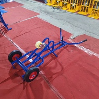 Chariot mobile à tambour d'huile en acier, capacité de 300kg, transporteur de baril à plate-forme de 10 pouces, chariot à main, transporteur d'équipement de manutention, nouveauté