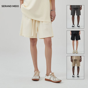 กางเกงขาสั้นชายหาดปักโลโก้สำหรับผู้ชาย2024ผ้าฝ้ายโพลีเอสเตอร์สำหรับใส่วิ่ง - Product Image 3