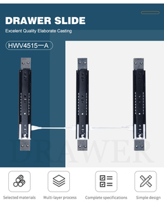 2025 New Spcc Furniture Bearing Telescopic Ball Slide Rail for Kitchen Bathroom Living Room Cabinets Household Drawer <b>Hardware</b> - Product Image 2