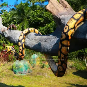 Animal artesanal animatronic do cobra do tamanho da vida para a exibição do parque