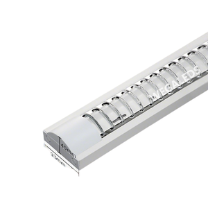 Luminaria LED T8 IP20 <span class=keywords><strong>con</strong></span> Rejilla, Montaje Superficial, Diseño Delgado, <span class=keywords><strong>con</strong></span> Reflector, 1X2 pies, 1X4 pies, 2X2 pies, 2X4 pies - Product Image 1