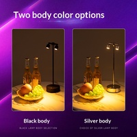 Lampe de comptoir LED rechargeable avec commande tactile, éclairage d'ambiance multicolore, garantie 1 an pour les cafés