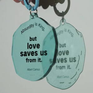 Factory Wholesale Custom Cartoon Animation Acrylic Keychain Diy Plastic Crafts With Silk Screen Printing