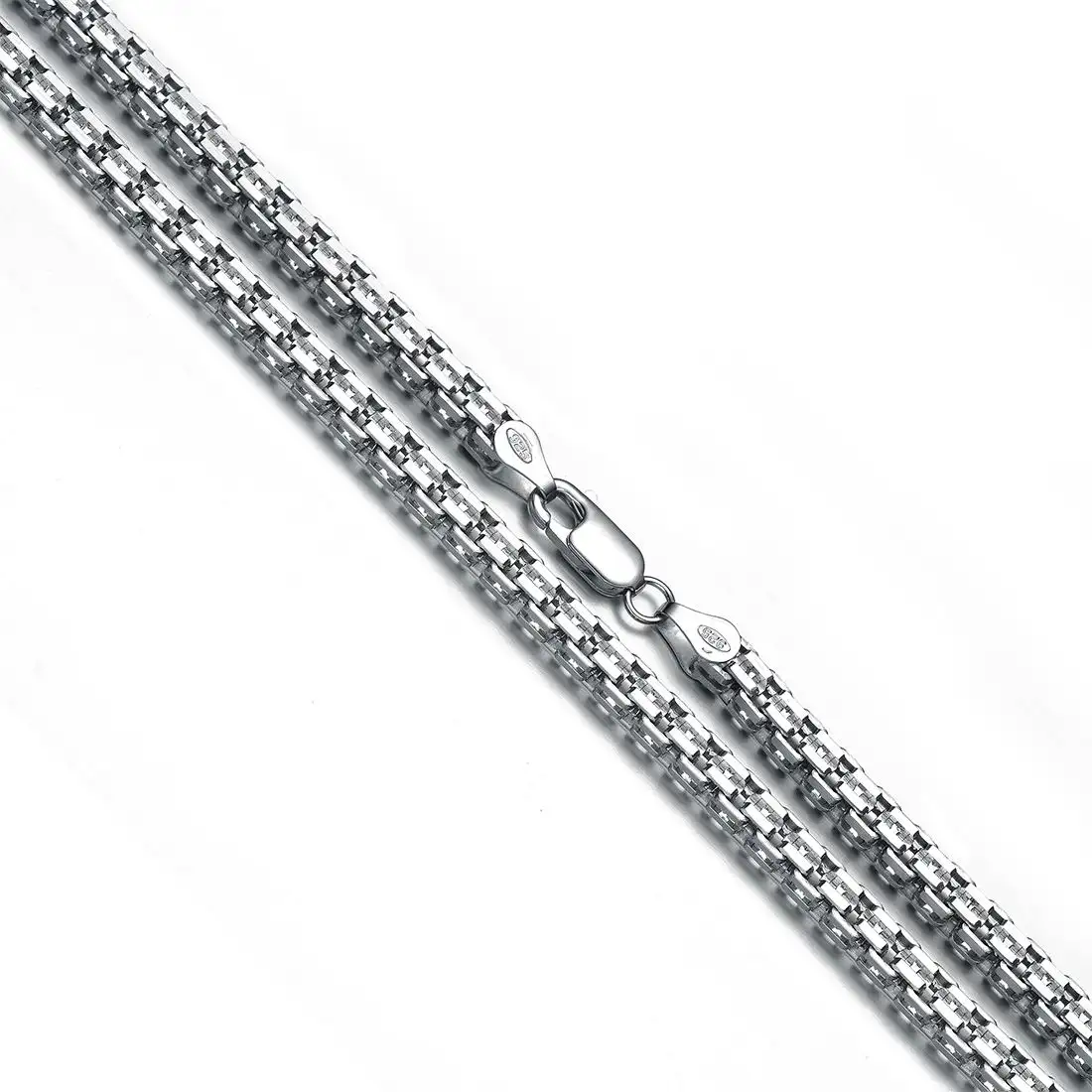 Latest Design 24 inch 925 sterling silver box chain for men DIY men necklace chain