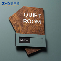 Plaque de signalisation murale en acrylique avec symboles braille pour toilettes, bureau, hôtel, centre commercial, hôpital – Indicateur de direction