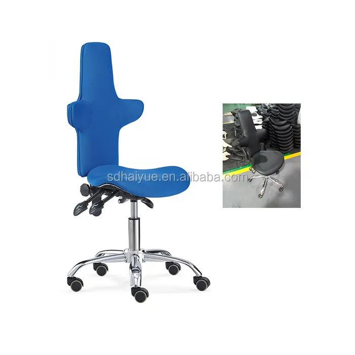 HAIYUE-Silla de buena calidad para entrenamiento en laboratorio, asiento con respaldo para técnico de laboratorio, HY7005