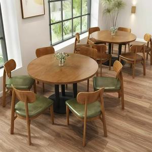 Juego de Comedor de Madera Ecológico y Duradero para Uso Comercial Moderno, Personalizable para Restaurantes, Centros Comerciales, Hoteles y Bares, con Mesa y Sillas - Product Image 1