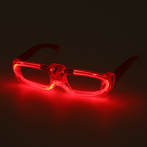 Hình dạng vuông ánh sáng lạnh <span class=keywords><strong>Led</strong></span> nhựa khung Glow Đảng kính mới lạ Light Up Eyewear tổ chức sự kiện nguồn cung cấp - Product Image 1