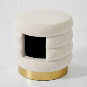 Luxuriöses Massivholz Umweltfreundliches Haustier-Sofa-Bett mit Baumwollfilzplatte für Katzen und Hunde Wohnzimmermöbel - Product Image 1