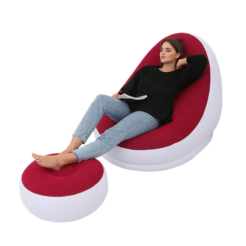 Ergonomic Blow Up Couch Air Lazy Sofa Fast Inflation Leakage