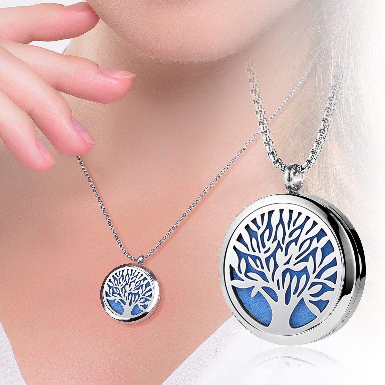 Collana Aromaterapia Con Diffusore Olio Essenziale - Design Yin Yang - Foto 8