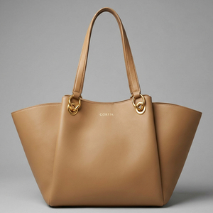 Borsa Tote Personalizzata per Donna, Elegante Borsa in Pelle Vegana, Grande Capacità, Tracolla con Manico ad Anello Dorato, Produzione OEM ODM all'Ingrosso - Product Image 4