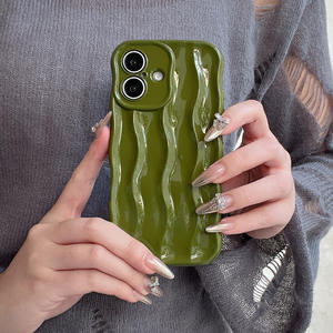 Custodia per telefono cellulare con motivo a onda elettroplata di tendenza per <span class=keywords><strong>iPhone</strong></span> 16 15 14 <span class=keywords><strong>13</strong></span> 11 12 <span class=keywords><strong>Pro</strong></span> <span class=keywords><strong>protezione</strong></span> per fotocamera con copertura in TPU multicolore Max - Product Image 4