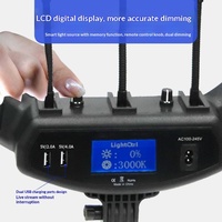 Qiniu Éclairage d'appoint personnalisé pour écran 18/22 pouces, certifié CEFC, avec télécommande, intensité et couleur réglables